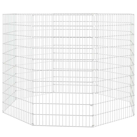 Free Range Animal Enclosure 8-Panel 54x100 cm Galvanised Iron Free Range Animal Enclosure 8-Panel 54x100 cm Galvanised Iron