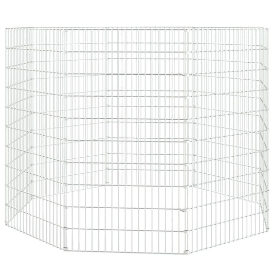 Free Range Animal Enclosure 8-Panel 54x100 cm Galvanised Iron Free Range Animal Enclosure 8-Panel 54x100 cm Galvanised Iron