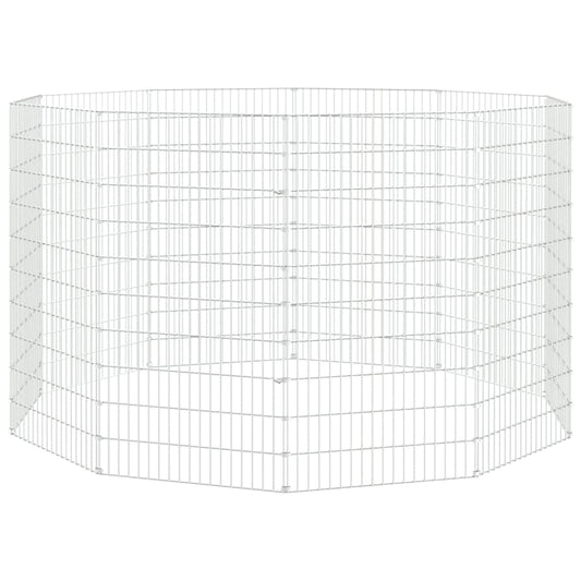 Free Range Animal Enclosure 10-Panel 54x100 cm Galvanised Iron Free Range Animal Enclosure 10-Panel 54x100 cm Galvanised Iron