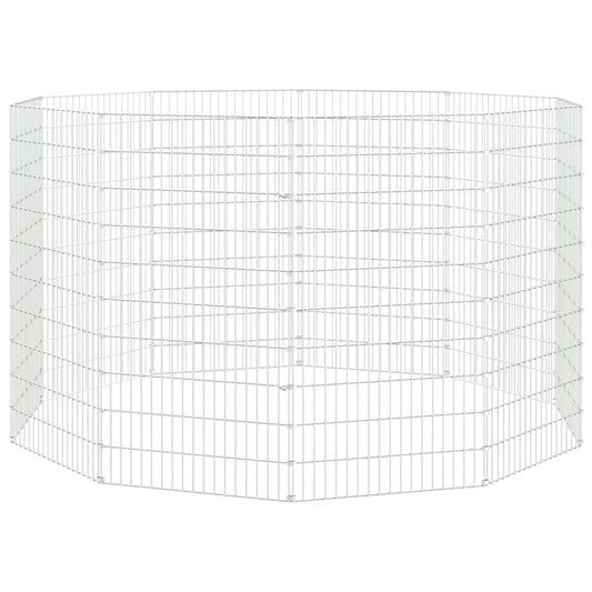 Free Range Animal Enclosure 10-Panel 54x100 cm Galvanised Iron Free Range Animal Enclosure 10-Panel 54x100 cm Galvanised Iron