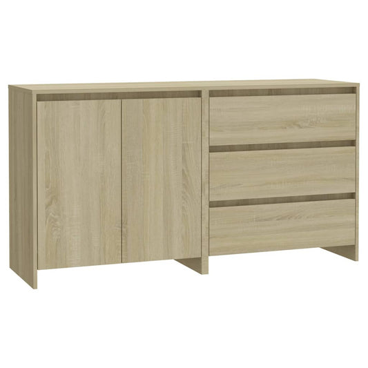 2 Piece Sideboard Sonoma Oak Engineered Wood 2 Piece Sideboard Sonoma Oak Engineered Wood