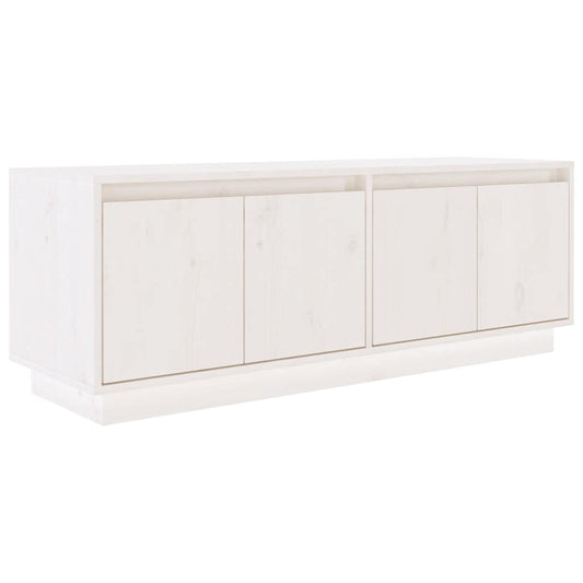TV Cabinet White 110x34x40 cm Solid Wood Pine TV Cabinet White 110x34x40 cm Solid Wood Pine