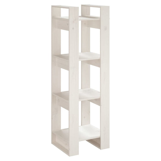 Book Cabinet/Room Divider White 41x35x125 cm Solid Wood Pine Book Cabinet/Room Divider White 41x35x125 cm Solid Wood Pine