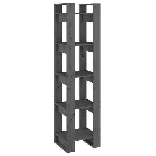 Book Cabinet/Room Divider Grey 41x35x160 cm Solid Wood Pine Book Cabinet/Room Divider Grey 41x35x160 cm Solid Wood Pine