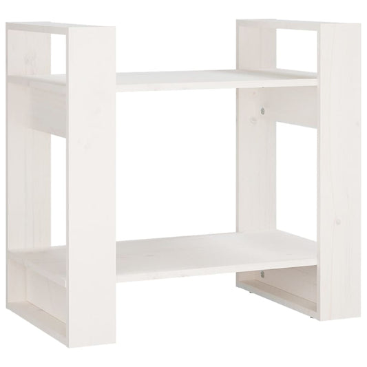 Book Cabinet/Room Divider White 60x35x57 cm Solid Wood Pine Book Cabinet/Room Divider White 60x35x57 cm Solid Wood Pine