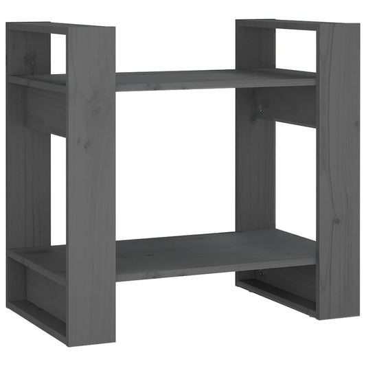 Book Cabinet/Room Divider Grey 60x35x57 cm Solid Wood Pine Book Cabinet/Room Divider Grey 60x35x57 cm Solid Wood Pine