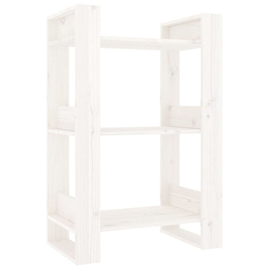Book Cabinet/Room Divider White 60x35x91 cm Solid Wood Pine Book Cabinet/Room Divider White 60x35x91 cm Solid Wood Pine