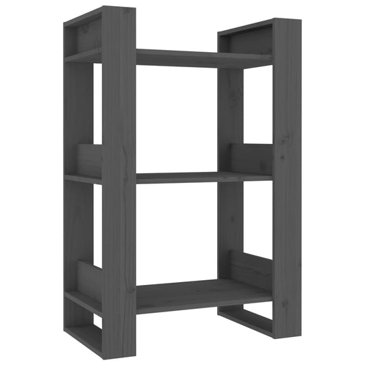 Book Cabinet/Room Divider Grey 60x35x91 cm Solid Wood Pine Book Cabinet/Room Divider Grey 60x35x91 cm Solid Wood Pine