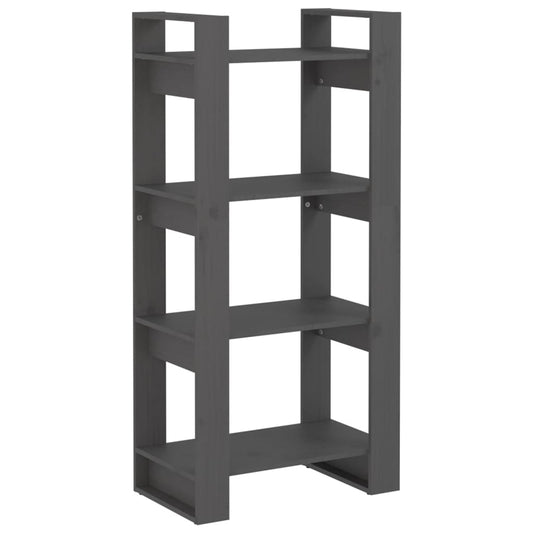 Book Cabinet/Room Divider Grey 60x35x125 cm Solid Wood Book Cabinet/Room Divider Grey 60x35x125 cm Solid Wood