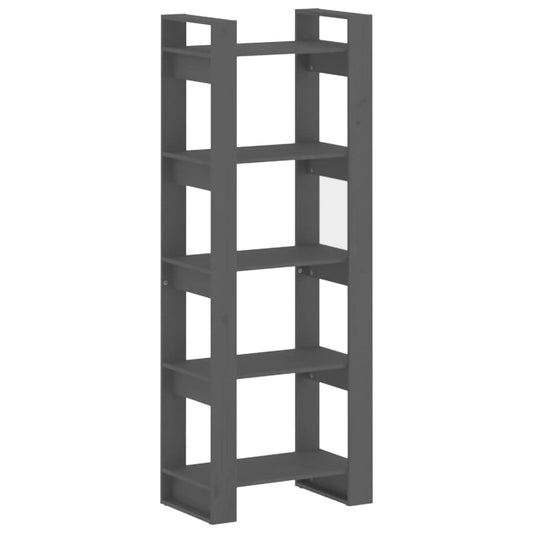 Book Cabinet/Room Divider Grey 60x35x160 cm Solid Wood Book Cabinet/Room Divider Grey 60x35x160 cm Solid Wood
