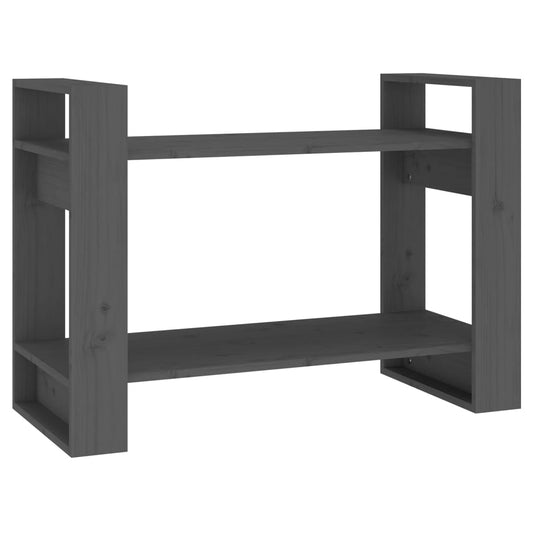 Book Cabinet/Room Divider Grey 80x35x56.5 cm Solid Wood Pine Book Cabinet/Room Divider Grey 80x35x56.5 cm Solid Wood Pine