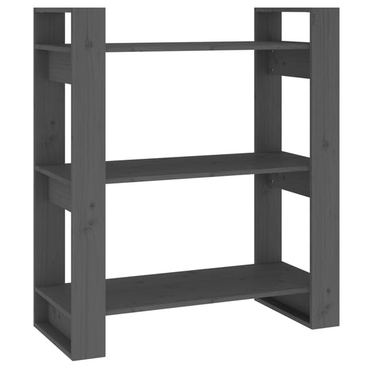 Book Cabinet/Room Divider Grey 80x35x91 cm Solid Wood Pine Book Cabinet/Room Divider Grey 80x35x91 cm Solid Wood Pine