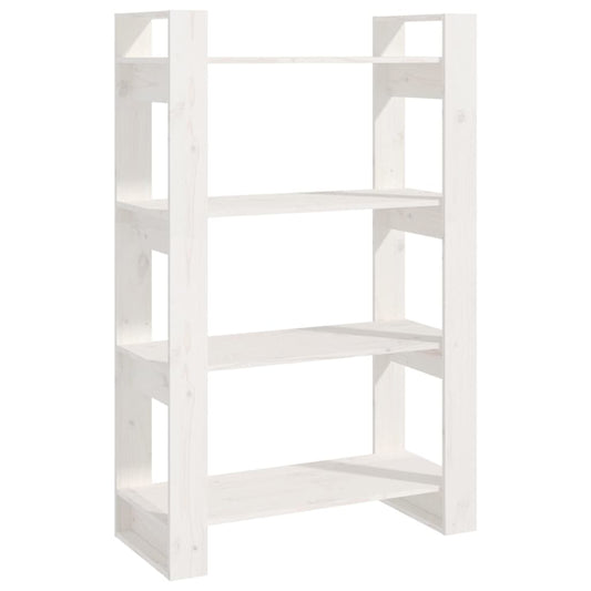 Book Cabinet/Room Divider White 80x35x125 cm Solid Wood Pine Book Cabinet/Room Divider White 80x35x125 cm Solid Wood Pine