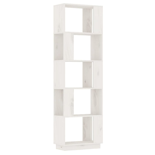 Book Cabinet/Room Divider White 51x25x163.5 cm Solid Wood Pine Book Cabinet/Room Divider White 51x25x163.5 cm Solid Wood Pine