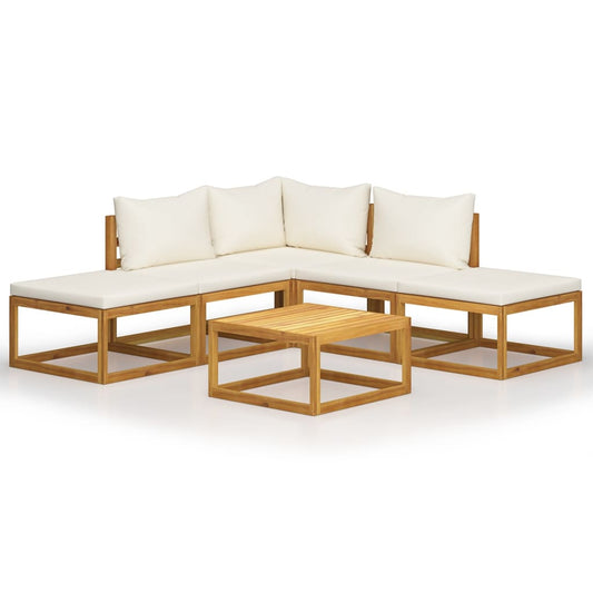 6 Piece Garden Lounge Set with Cushions Solid Wood Acacia (UK/IE/FI/NO only) 6 Piece Garden Lounge Set with Cushions Solid Wood Acacia (UK/IE/FI/NO only)