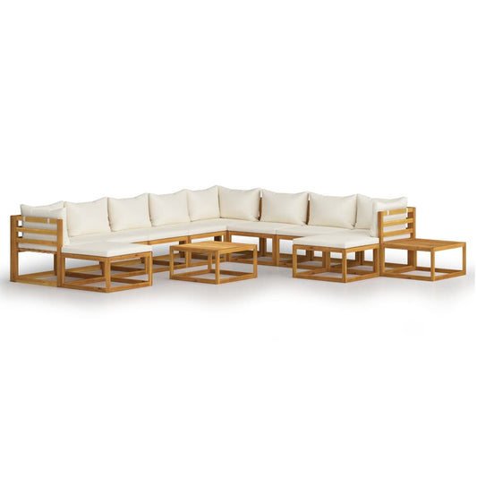 12 Piece Garden Lounge Set with Cushions Solid Wood Acacia (UK/IE/FI/NO only) 12 Piece Garden Lounge Set with Cushions Solid Wood Acacia (UK/IE/FI/NO only)