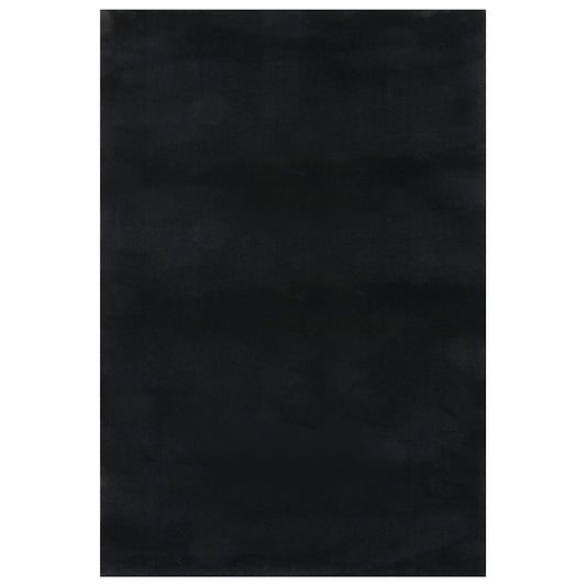 Washable Rug Soft Shaggy 160x230 cm Anti Slip Black Washable Rug Soft Shaggy 160x230 cm Anti Slip Black