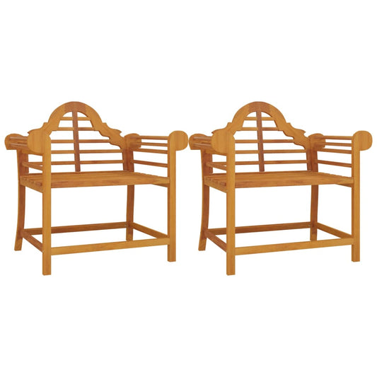 Garden Chair | Set of 2 | Natural Teak | Solid Teak Wood | Medium Garden Chair | Set of 2 | Natural Teak | Solid Teak Wood | Medium