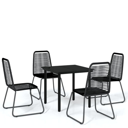 Garden Dining Set | Black | Powder-coated steel | Standard Garden Dining Set | Black | Powder-coated steel | Standard