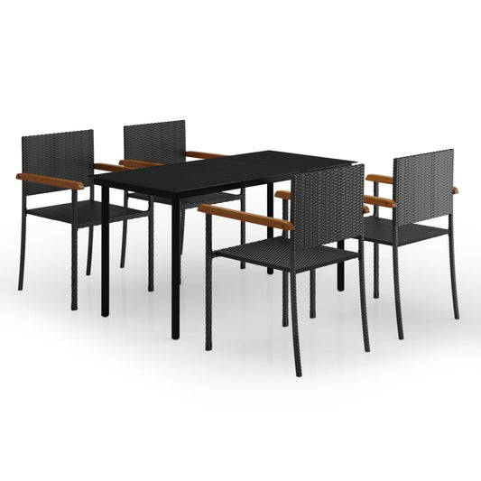 Garden Dining Set | Black Garden Dining Set | Black