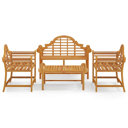 4 Piece Garden Lounge Set Solid Wood Teak 4 Piece Garden Lounge Set Solid Wood Teak