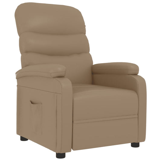 Recliner Chair Cappuccino Faux Leather Recliner Chair Cappuccino Faux Leather