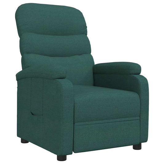 Recliner Chair Dark Green Fabric Recliner Chair Dark Green Fabric