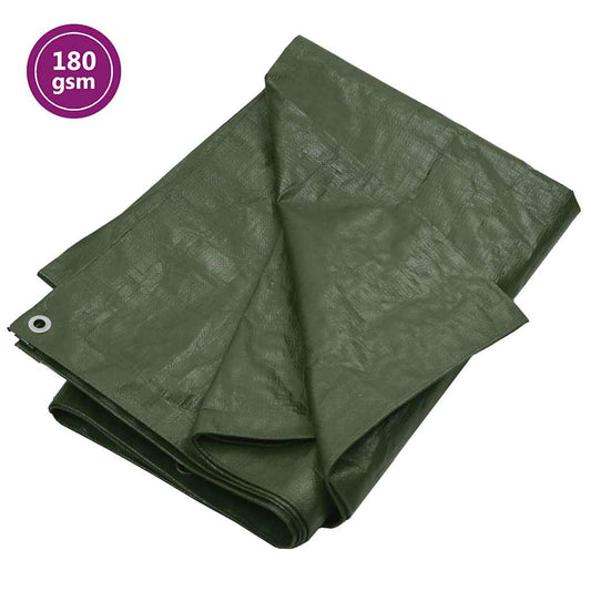 151540 vidaXL Tarpaulin 180 g/m² 6x10 m Green HDPE 151540 vidaXL Tarpaulin 180 g/m² 6x10 m Green HDPE