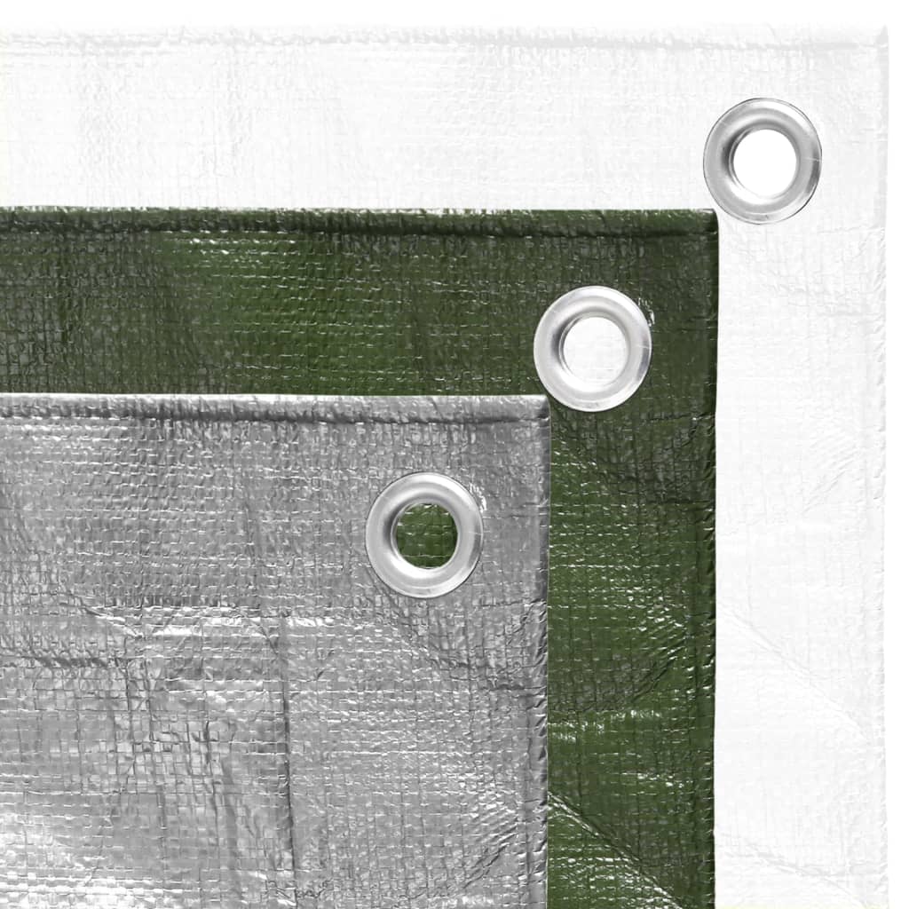 151540 vidaXL Tarpaulin 180 g/m² 6x10 m Green HDPE
