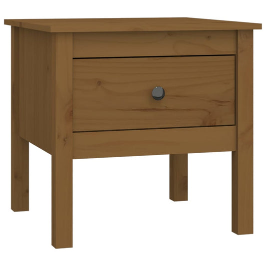 Side Table Honey Brown 50x50x49 cm Solid Wood Pine Side Table Honey Brown 50x50x49 cm Solid Wood Pine