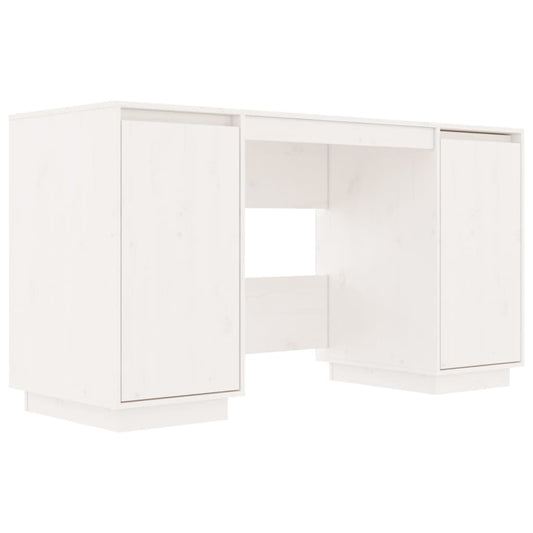 Desk White 140x50x75 cm Solid Wood Pine Desk White 140x50x75 cm Solid Wood Pine