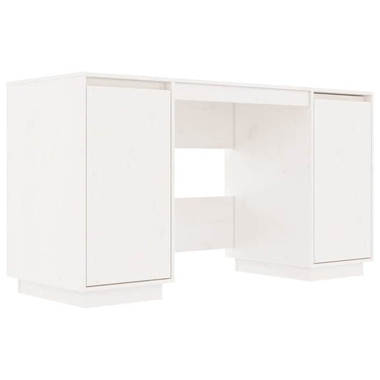 Desk White 140x50x75 cm Solid Wood Pine Desk White 140x50x75 cm Solid Wood Pine