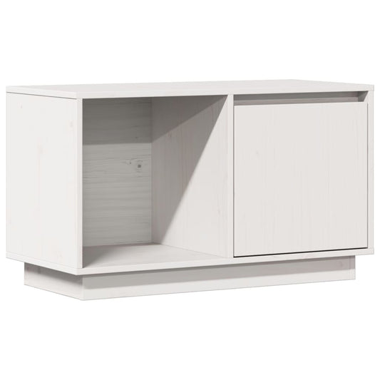 TV Cabinet White 74x35x44 cm Solid Wood Pine TV Cabinet White 74x35x44 cm Solid Wood Pine