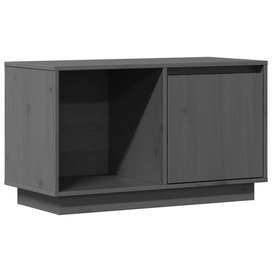 TV Cabinet Grey 74x35x44 cm Solid Wood Pine TV Cabinet Grey 74x35x44 cm Solid Wood Pine