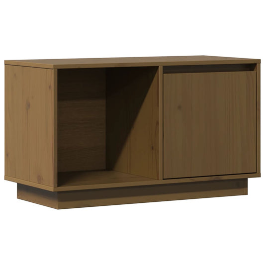 TV Cabinet Honey Brown 74x35x44 cm Solid Wood Pine TV Cabinet Honey Brown 74x35x44 cm Solid Wood Pine