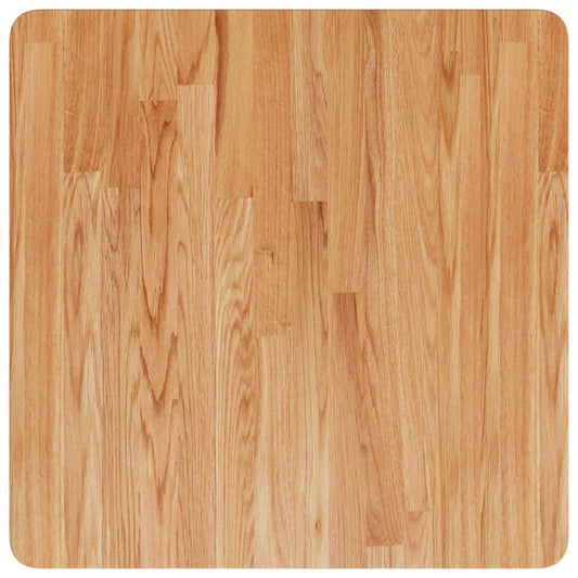 Square Table Top Light Brown 60x60x4cm Treated Solid Wood Oak Square Table Top Light Brown 60x60x4cm Treated Solid Wood Oak