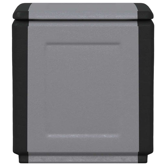 Garden Storage Box 54x53x57 cm 130 L Dark Grey and Black Garden Storage Box 54x53x57 cm 130 L Dark Grey and Black