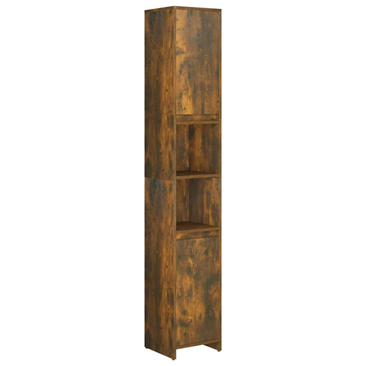 815108 vidaXL Bathroom Cabinet Smoked Oak 30x30x183,5 cm Engineered Wood 815108 vidaXL Bathroom Cabinet Smoked Oak 30x30x183,5 cm Engineered Wood