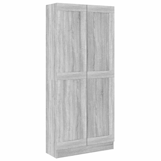 815115 vidaXL Book Cabinet Grey Sonoma 82,5x30,5x185,5 cm Engineered Wood 815115 vidaXL Book Cabinet Grey Sonoma 82,5x30,5x185,5 cm Engineered Wood