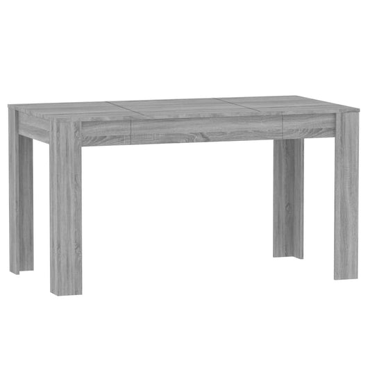 Dining Table Grey Sonoma 140x74,5x76 cm Engineered Wood Dining Table Grey Sonoma 140x74,5x76 cm Engineered Wood