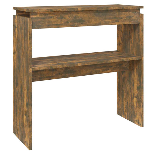 815216 vidaXL Console Table Smoked Oak 80x30x80 cm Engineered Wood 815216 vidaXL Console Table Smoked Oak 80x30x80 cm Engineered Wood