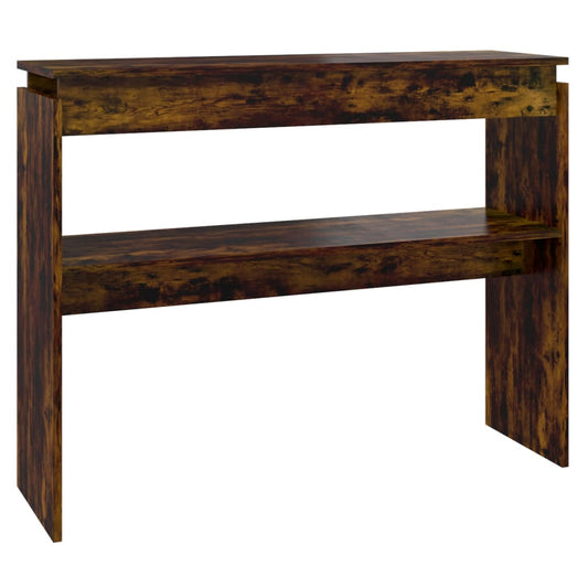 815219 vidaXL Console Table Smoked Oak 102x30x80 cm Engineered Wood 815219 vidaXL Console Table Smoked Oak 102x30x80 cm Engineered Wood