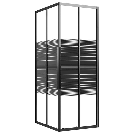 Stripe Shower Cabin ESG 90x70x180 cm Black Stripe Shower Cabin ESG 90x70x180 cm Black