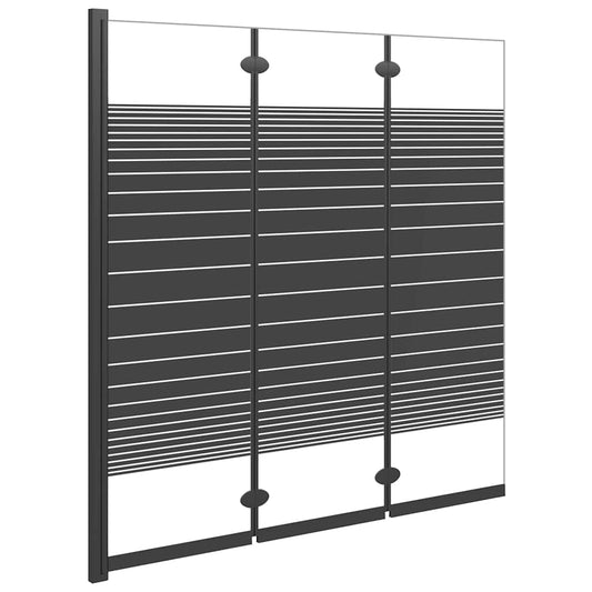 151864 vidaXL Foldable Shower Enclosure 3 Panels 130x130 cm ESG Black 151864 vidaXL Foldable Shower Enclosure 3 Panels 130x130 cm ESG Black