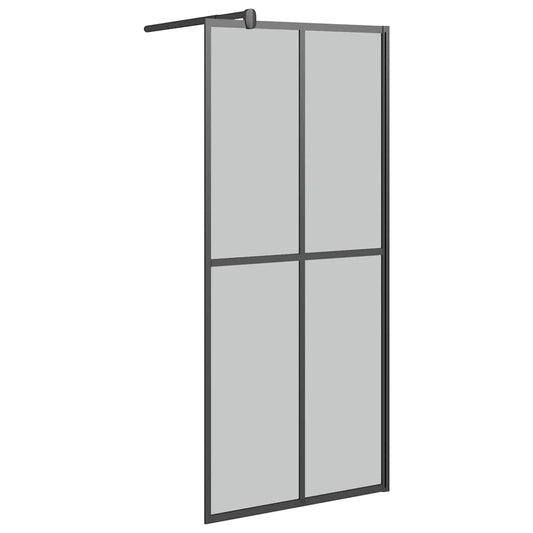Walk-in Shower Screen 90x195cm Dark Tempered Glass Walk-in Shower Screen 90x195cm Dark Tempered Glass
