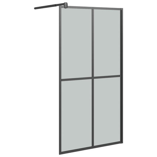 Walk-in Shower Screen 100x195cm Dark Tempered Glass Walk-in Shower Screen 100x195cm Dark Tempered Glass