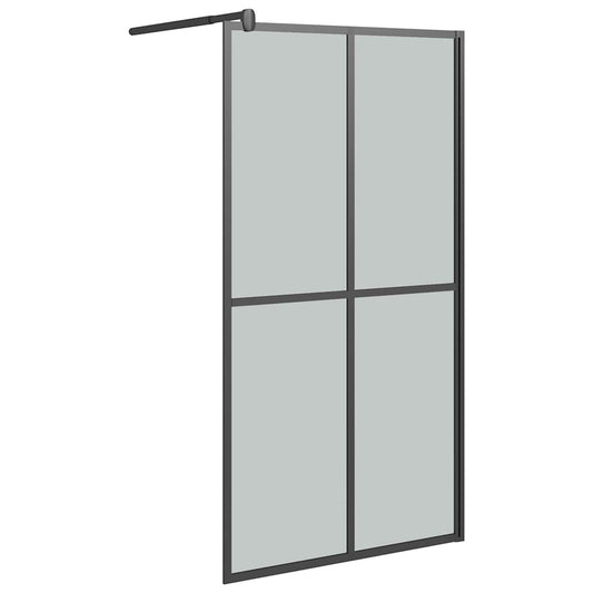 Walk-in Shower Screen 100x195cm Dark Tempered Glass Walk-in Shower Screen 100x195cm Dark Tempered Glass