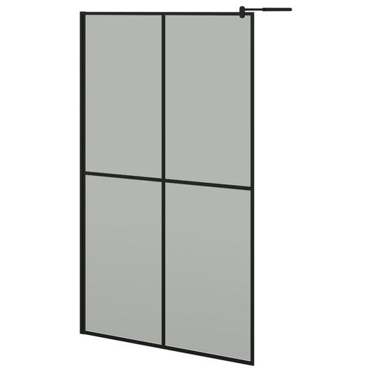 Walk-in Shower Screen 118x190 cm Dark Tempered Glass Walk-in Shower Screen 118x190 cm Dark Tempered Glass