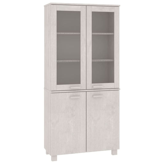 Highboard HAMAR Solid Wood Pine White Highboard HAMAR Solid Wood Pine White