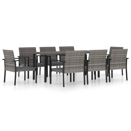Outdoor Dining Set | Grey and Black Outdoor Dining Set | Grey and Black